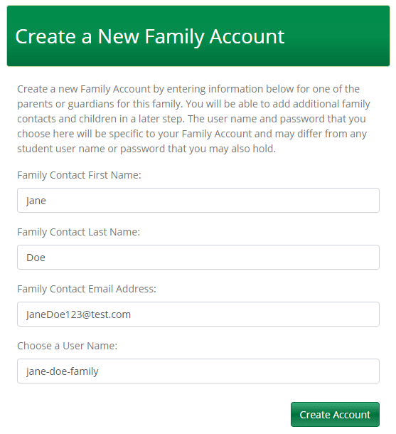 family login