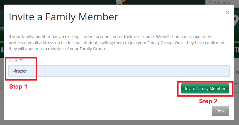 invite a family member
